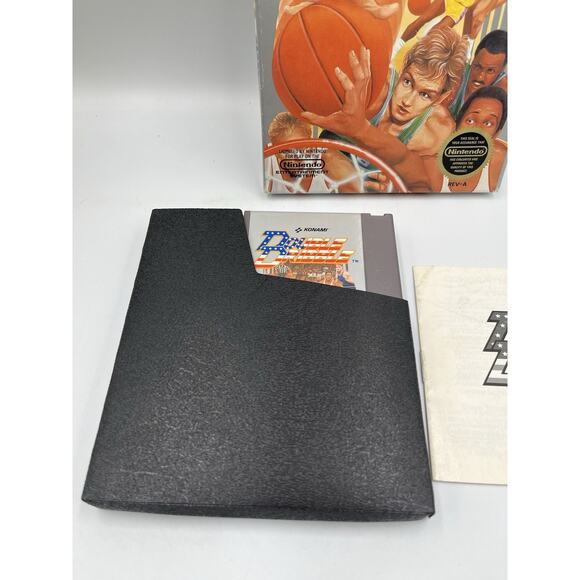 Vtg Double Dribble Nintendo Entertainment System 1985 NES Complete Box Manual - Picture 4 of 13